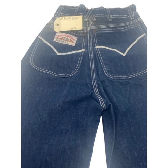 Vintage San Francisco Riding Gear Jean YOUTH KIDS 19X35" Bell Bottom Flares 70s - Picture 11 of 16